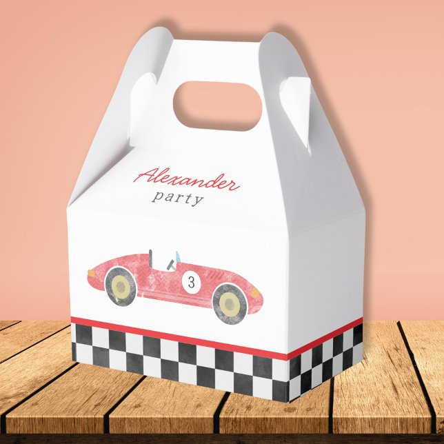 Blaue Rennwagen Geburtstag Geschenkschachtel (Von Creator hochgeladen)