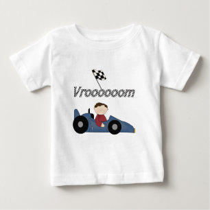 Blaue Rennwagen-T-Shirts und Geschenke Baby T-shirt