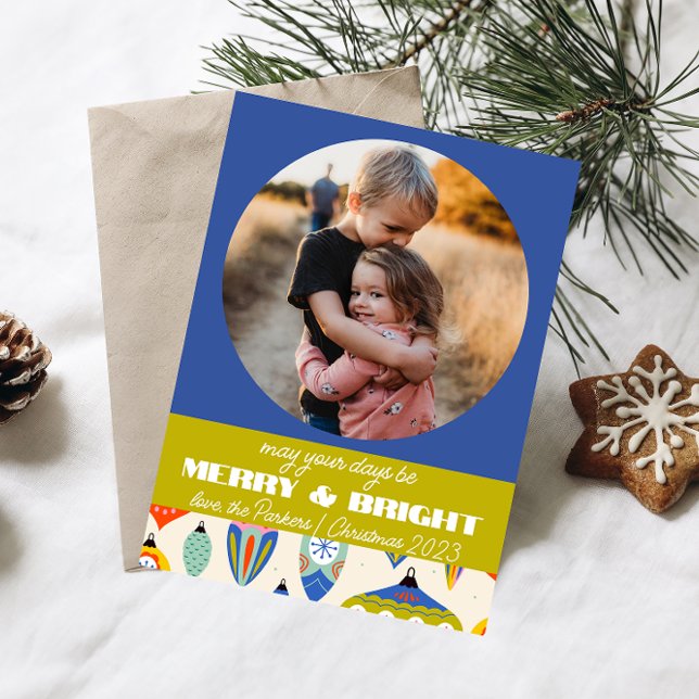 Blaue Retro-Urlaubskarte Einladung (Von Creator hochgeladen)