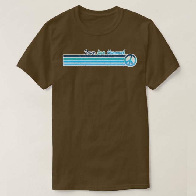Blaue Retrostreifen T-Shirt (Design vorne)