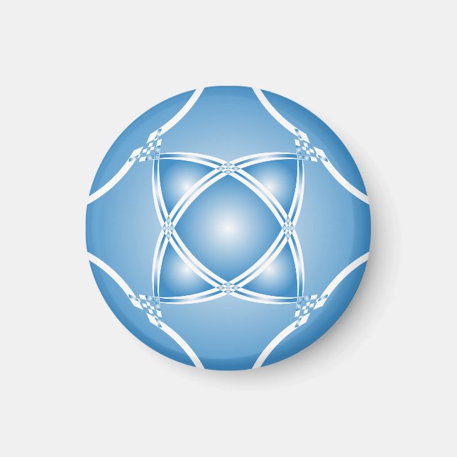 blaue Rhapsodie Magnet (Vorne)