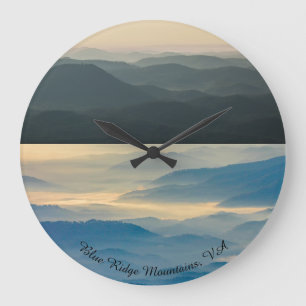 Blaue Ridge-Berge Virginia Wanduhr