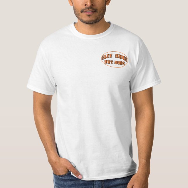 Blaue Ridge-frisierte Autos T-Shirt (Vorderseite)