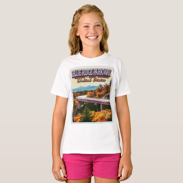 BLAUE RIDGE PARKWAY - VIRGINIA - NORTH CAROLINA US T-Shirt (Vorne ganz)