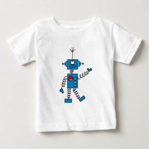Blaue Roboter-T-Shirts und Geschenke Baby T-shirt