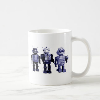 blaue Roboter-Tasse Tasse