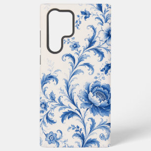 Blaue Rokoko-Pfingstrose Blumen-Handyhülle Samsung Galaxy Hülle