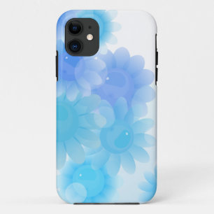 Blaue romantische Vintage Blume Case-Mate iPhone Hülle