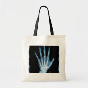 Blaue Röntgenstrahl-Skelett-Hand Tragetasche
