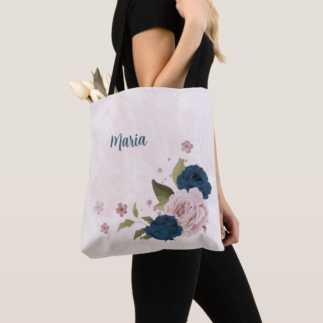 Blaue rosa Blume (Von Nahem)