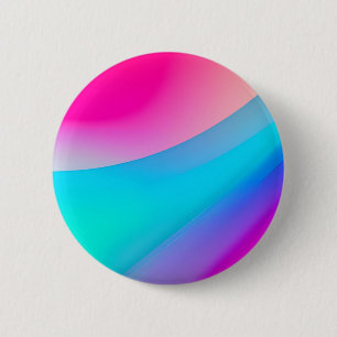 Blaue rosa Ombre-Wasserfarbe abstrakt pastell Button
