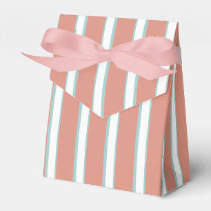 Blaue, rosa und weiße Streifen Geschenkschachtel