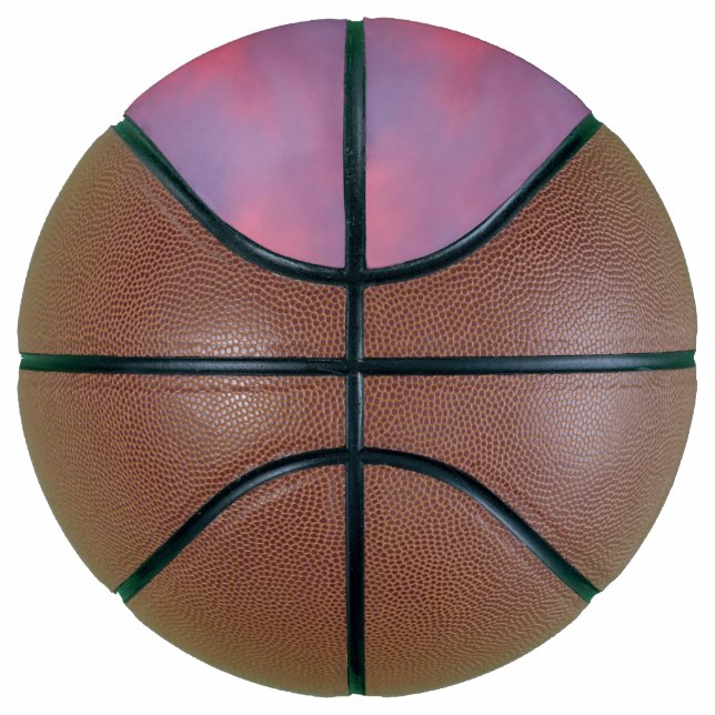 Blaue rosa Wolken Basketball (Rechts)
