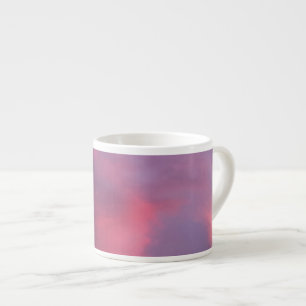 Blaue rosa Wolken Espressotasse