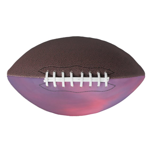 Blaue rosa Wolken Football (Vorderseite)