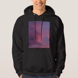 Blaue rosa Wolken Hoodie