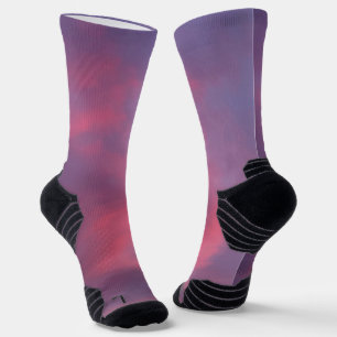 Blaue rosa Wolken Socken