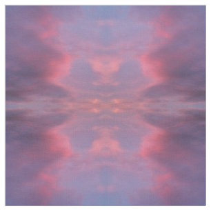 Blaue rosa Wolken Stoff