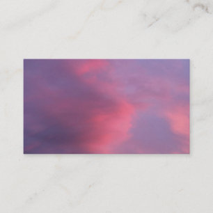 Blaue rosa Wolken Visitenkarte