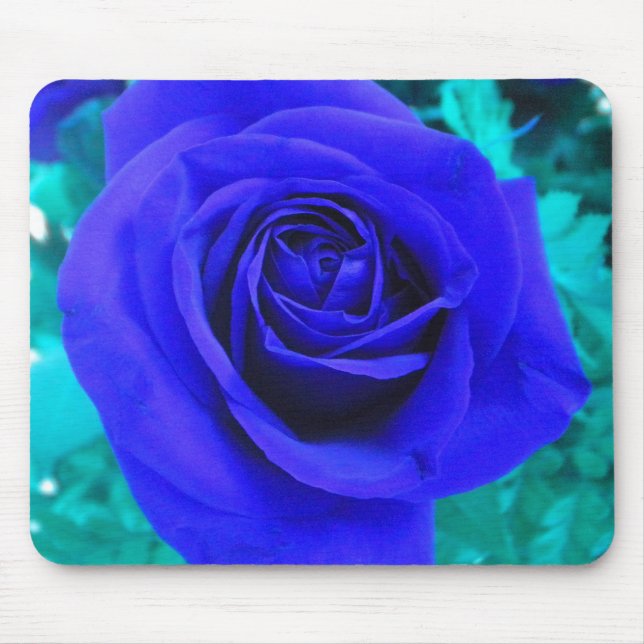 Blaue Rose2-Mauspad Mousepad (Vorne)