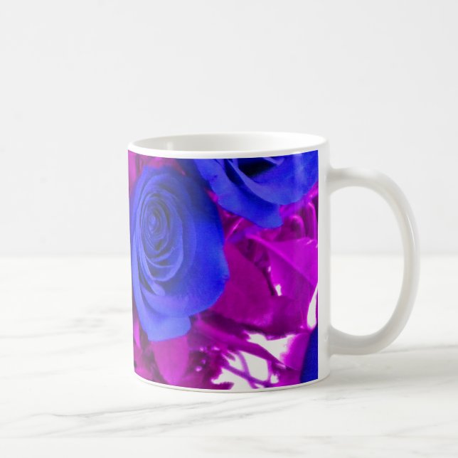 Blaue Rose 2 Tasse (Rechts)