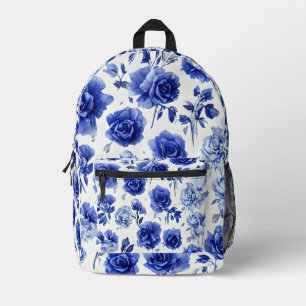 Blaue Rose Bedruckter Rucksack