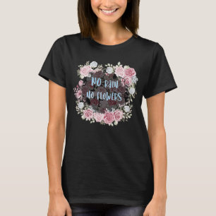 Blaue Rose Blume für Frauen Kein Regen T-Shirt