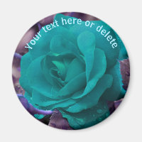 Blaue Rose Blume Personalisiert
