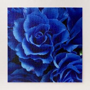 Blaue Rose Blume Pflanze Romantik Puzzle