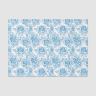 Blaue Rose Blume Seidenpapier