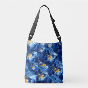 Blaue Rose Blumenmuster Tasche