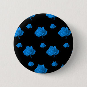 Blaue Rose Button