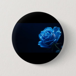 blaue Rose Button