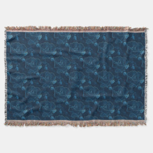 Blaue Rose Decke