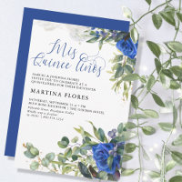 Blaue Rose Eucalyptus Mis Quince Anos Quinceanera