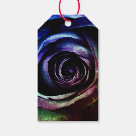 BLAUE ROSE Geschenkmarke Geschenkanhänger
