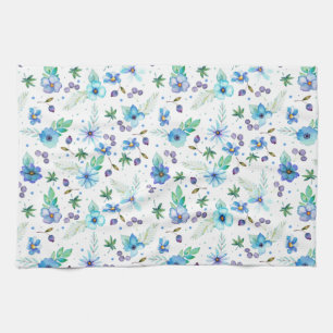 Blaue Rose Geschirrtuch