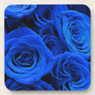 Blaue Rose Getränkeuntersetzer