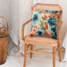 Blaue Rose Herbstblumenmuster