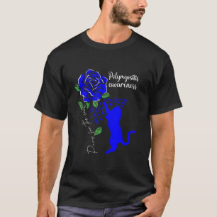 Blaue Rose Katzenpaws zur Behandlung der Polymyosi T-Shirt