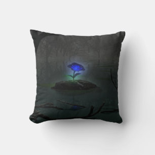 Blaue Rose Kissen