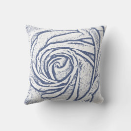Blaue Rose Kissen