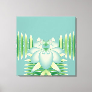 Blaue Rose Leinwanddruck