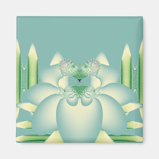 Blaue Rose Magnet (Vorne)