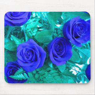 Blaue Rose Mousepad