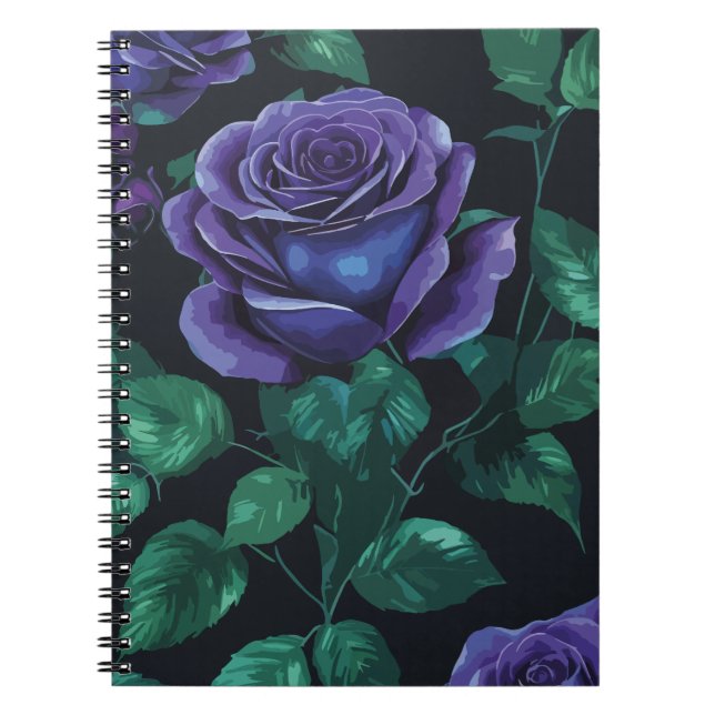 Blaue Rose Notizblock (Vorderseite)