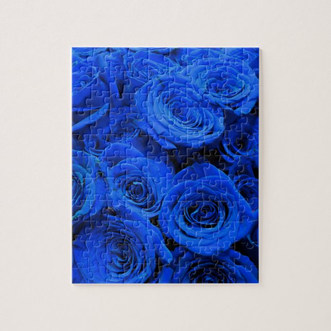 Blaue Rose Puzzle (Vertikal)