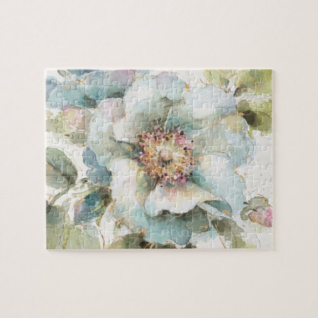 Blaue Rose Puzzle (Horizontal)