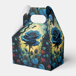 Blaue Rose Reben 1 Gabel Geschenkschachtel