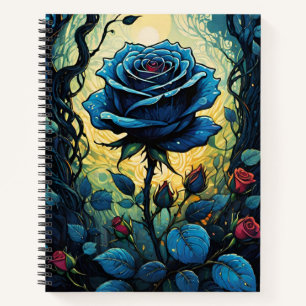 Blaue Rose Reben 1 Notizbuch